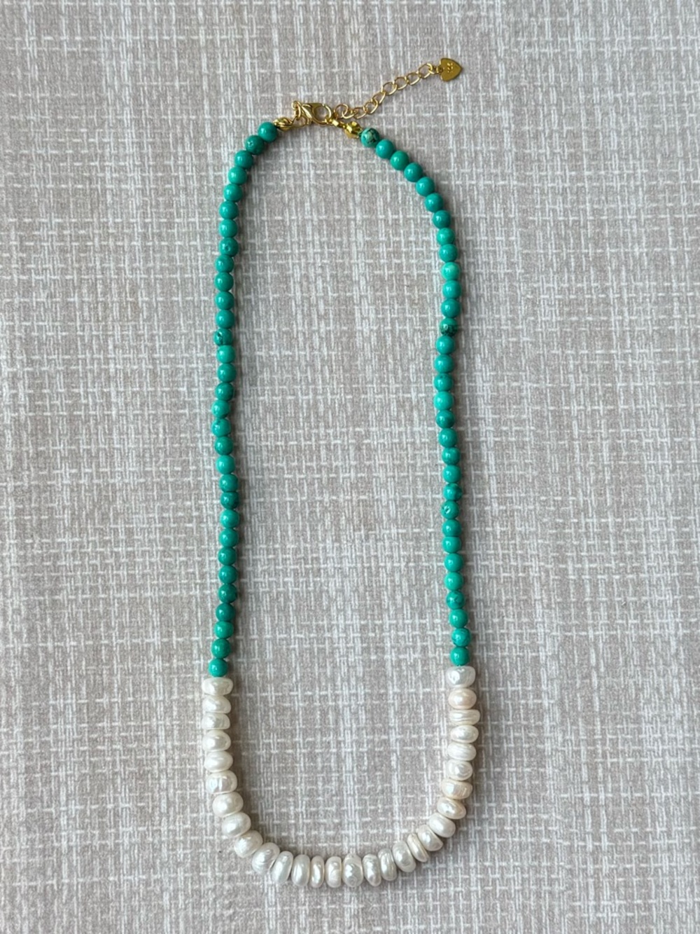 NWOT Tuckernuck Turquoise and Pearl Necklace